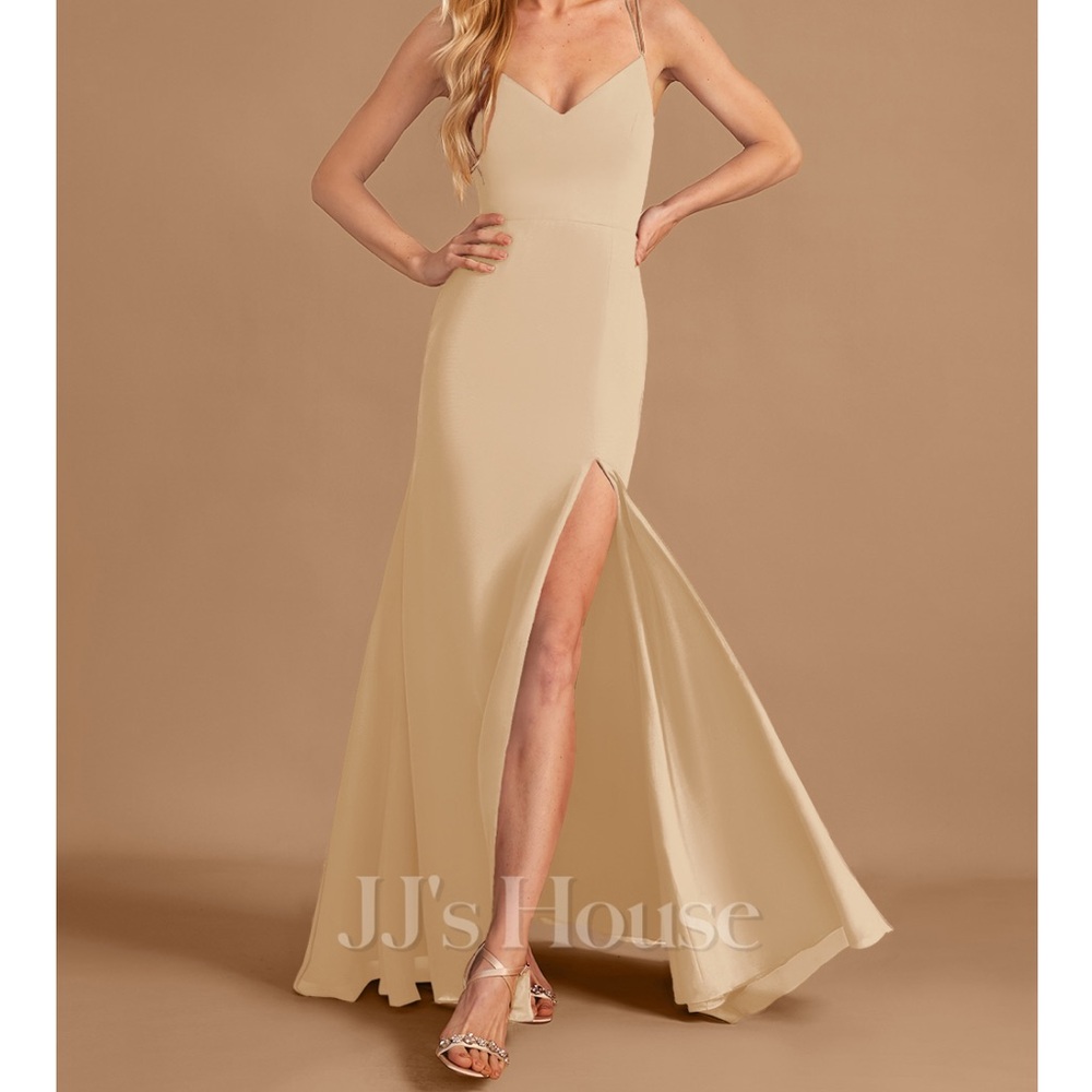 JJs House Bridesmaids Dress Champagne